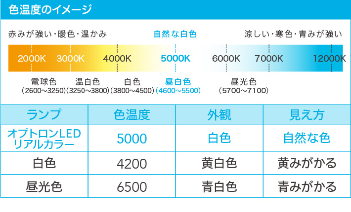 色温度分布のイメージ